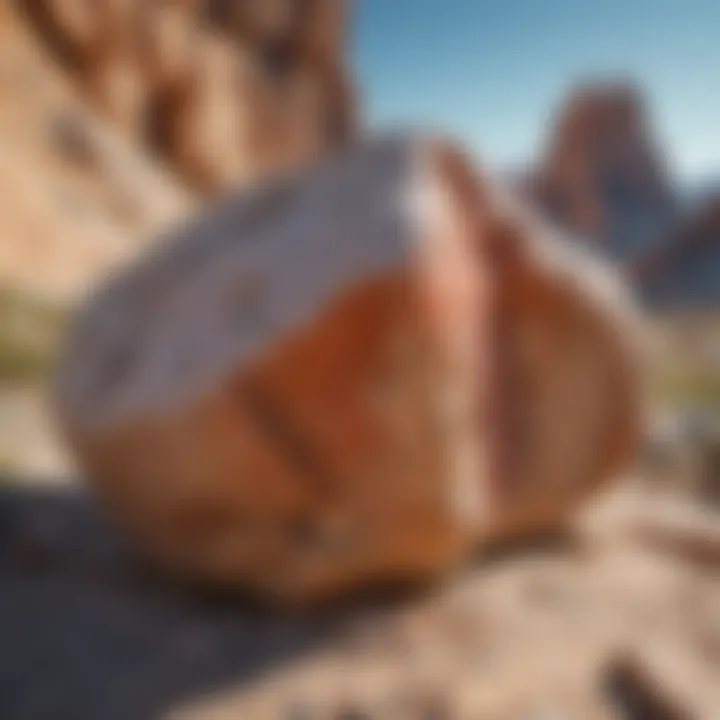 Dolomite rock formation in a natural landscape highlighting its geological significance