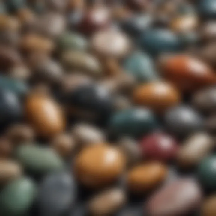 An assortment of historical polished stones from various cultures.