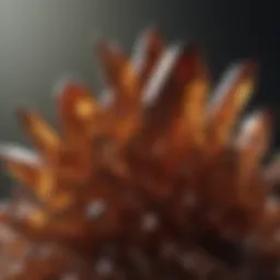A stunning cluster of brown crystals showcasing their natural elegance.