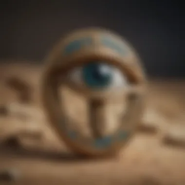 The Eye of Horus Amulet Ancient Egyptian amulet depicting the Eye of Horus, symbolizing protection and health.