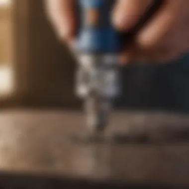 Close-up of Dremel cutting through a material