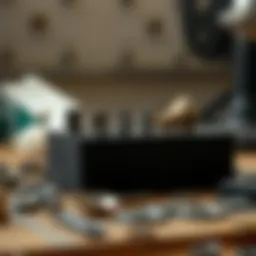 A detailed view of a charcoal soldering block with metal pieces arranged on it