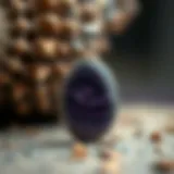 The Unique Beauty of Charoite Close-up view of a charoite pendant showcasing its unique purple hues and swirling patterns.