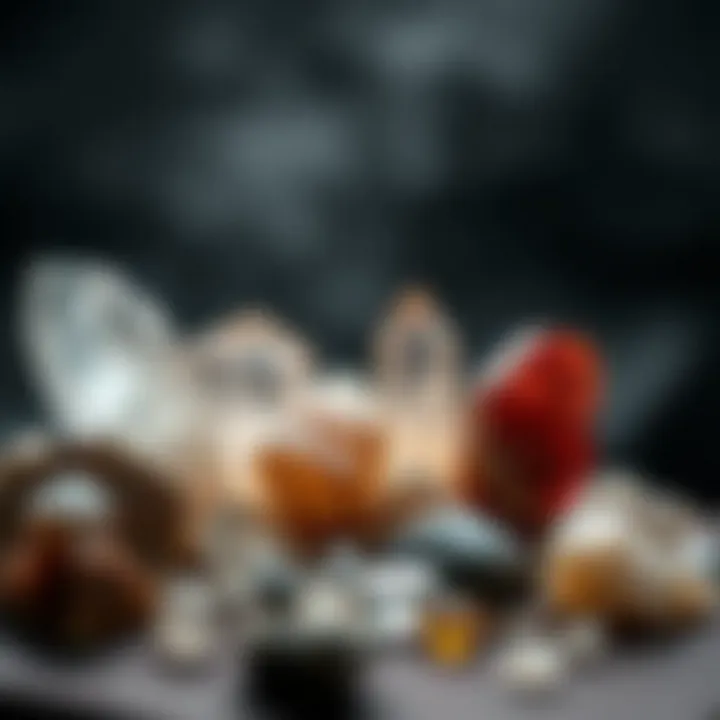 Illustration depicting the classification of different crystals