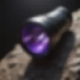 High-quality ultraviolet flashlight showcasing durability and design