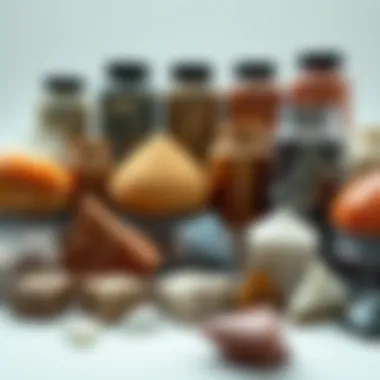 Diverse Cut and Polish Compounds A variety of cut and polish compounds displayed in containers