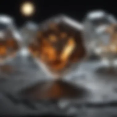 The Synthesis Process of Laboratory Diamonds Graphical representation of the diamond synthesis process in a lab