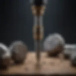 A pristine drill designed for crystal extraction