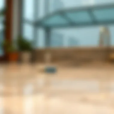 Before and after cleaning quartz surfaces