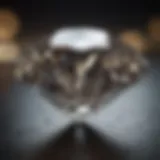 Close-up view of a diamond showcasing its brilliance