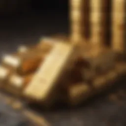 Golden bars illustrating wealth and investment potential