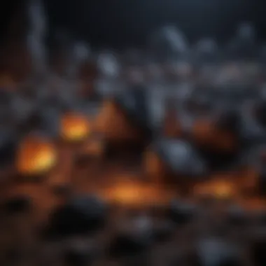 Different types of black light rock lights displayed