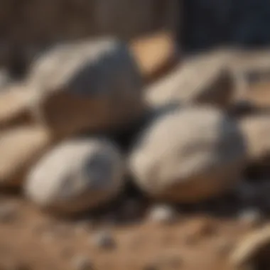 Different rock types displayed to show their applications in construction