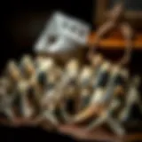 A collection of pristine mako teeth displayed elegantly