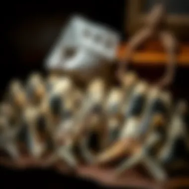 Elegance in Mako Teeth Collection A collection of pristine mako teeth displayed elegantly