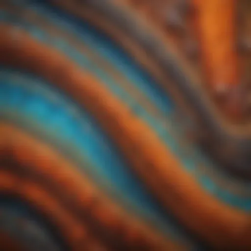 Stunning close-up of opalized wood showcasing vibrant colors and intricate patterns.