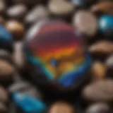 Vibrant Queensland boulder opal showcasing a range of colors