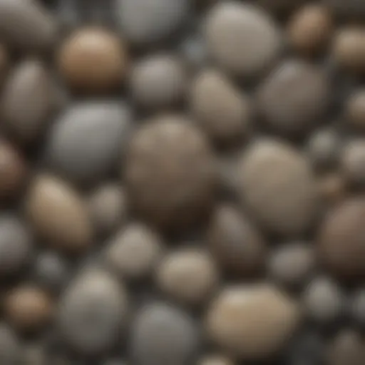 A close-up view of Petoskey stones displaying their unique patterns