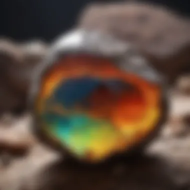 Geological Origins of Ethiopian Opal A geological map illustrating the origins of Ethiopian opal deposits