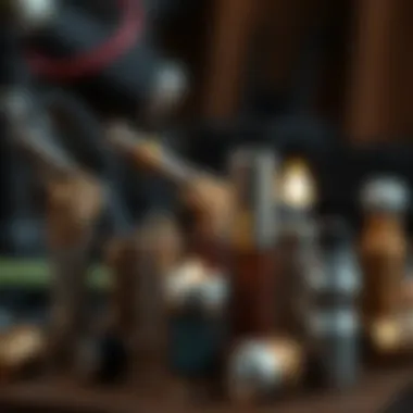Variety of Small Jeweler's Torches Different types of small jeweler's torches arranged