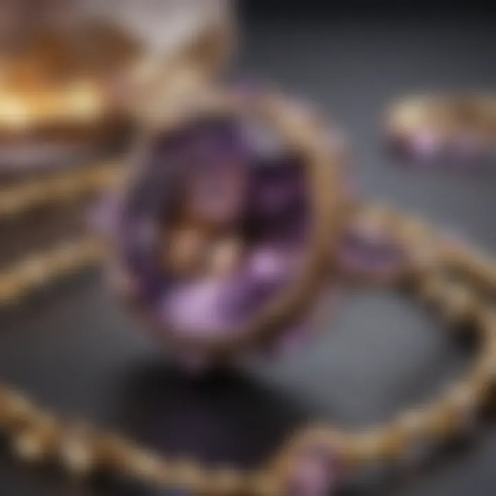 Elegant jewelry made from ametrine