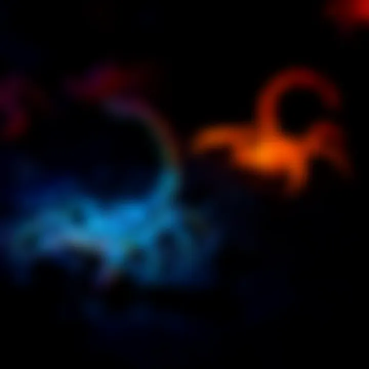Different types of black lights used for scorpion observation