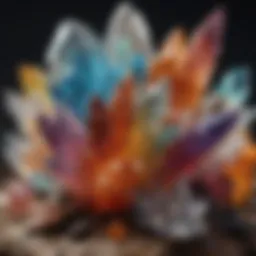 A vibrant array of various crystals showcasing their unique colors and formations