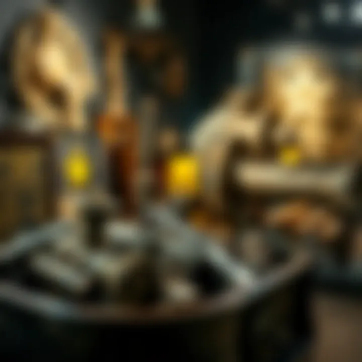 Historical Mining Artifacts Artifacts and equipment from Texas gold mining history displayed in a museum