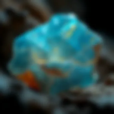 The Geological Journey of Blue Zircon A geological formation diagram illustrating how blue zircon is created.