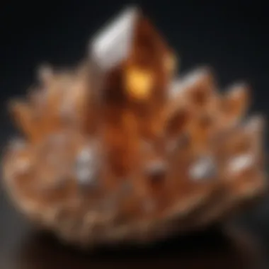 Crystals in Jewelry Design Artistic representation of crystals in jewelry, illustrating their aesthetic appeal
