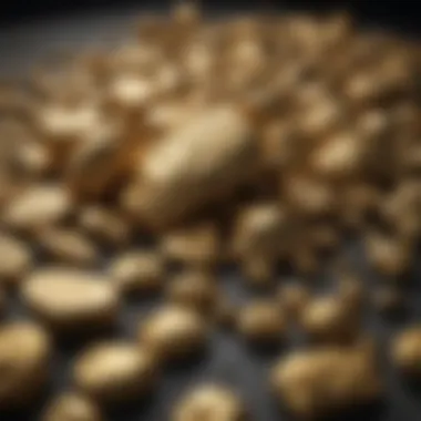 Diverse Gold Specimens Showcase An array of diverse gold specimens showcasing their uniqueness