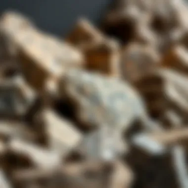 Collection of various granite samples