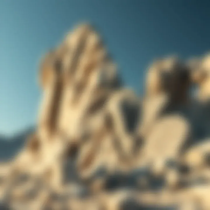 Illustration of granite formation process