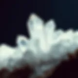 Clarity in Quartz Crystals Close-up of quartz crystal formations showcasing clarity and brilliance