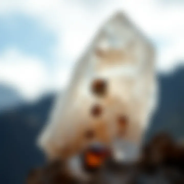 Geological formation of quartz in natural environments, highlighting its origin