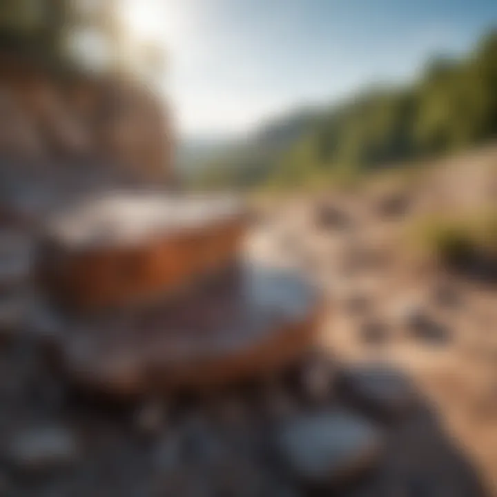 Scenic view of Wisconsin's geological features at a state park