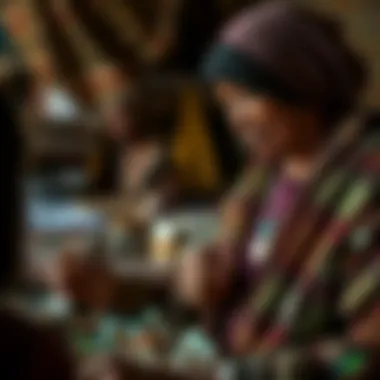 Artisans Crafting Jewelry with Opal Local artisans crafting jewelry with Ethiopian opal