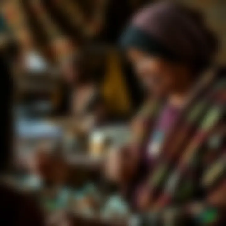 Artisans Crafting Jewelry with Opal Local artisans crafting jewelry with Ethiopian opal