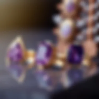 Exquisite Amethyst Jewelry Showcasing Artistry Beautifully crafted amethyst jewelry pieces highlighting design and craftsmanship