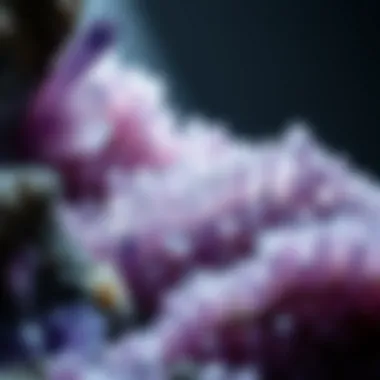 Natural Geological Formation of Amethyst Crystals Geological formation where amethyst crystals are naturally occurring