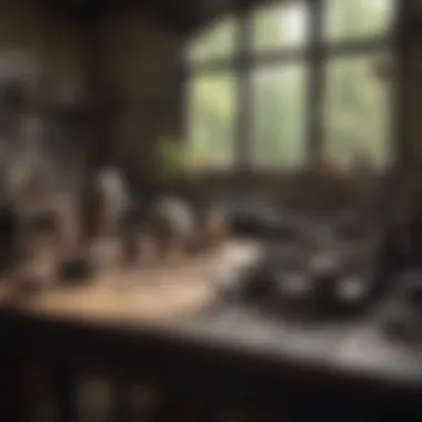 A Look Inside the Fossil Repair Workshop Fossil repair workshop environment