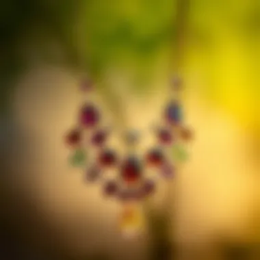 The Beauty of Natural Gemstones Intricate natural gemstone necklace showcasing the beauty of earth-derived materials