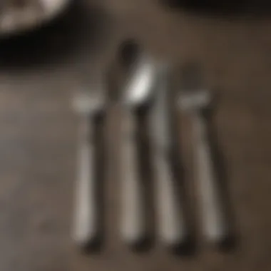 Visual comparison of real and fake silverware