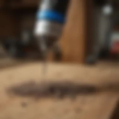 Dremel Tool in Use on Wood Projects Dremel tool in action on wood