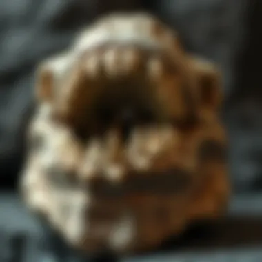 Fossil remains of megalodon teeth