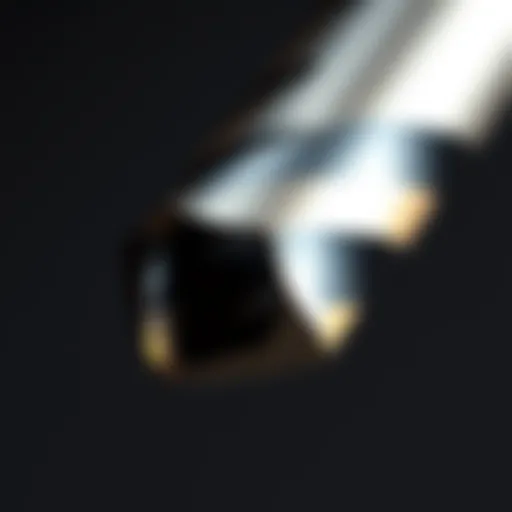 Close-up of a precision drill bit designed for jewelry making