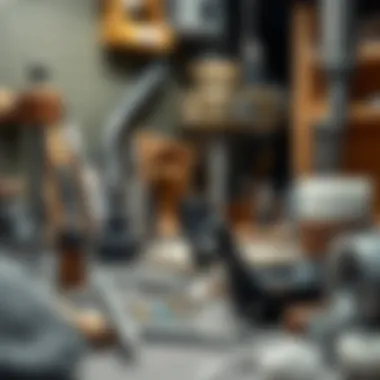 Jewelry Hole Drilling Workstation An artist's workstation featuring various drilling tools and materials