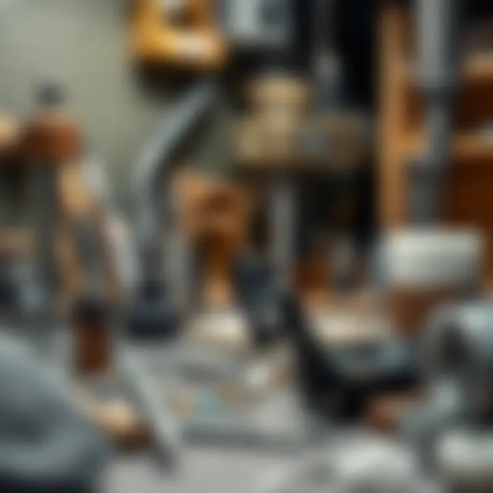 Jewelry Hole Drilling Workstation An artist's workstation featuring various drilling tools and materials