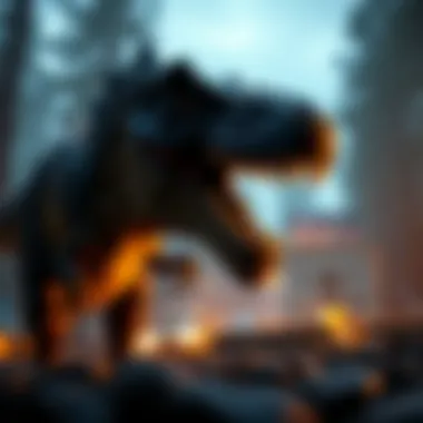 The Evolution of Visual Effects in Cinema Advanced visual effects showcasing dinosaur interactions