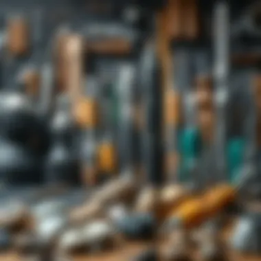 Variety of Dremel tools and bits for carving